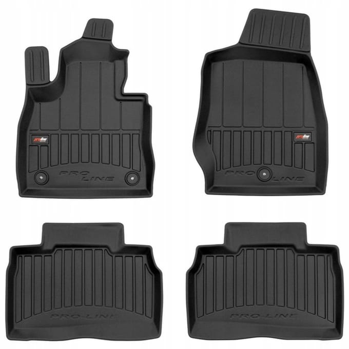 Frogum - 3D Pro-Line - Automatten Set - Geschikt voor FORD EXPLORER VI vanaf 2019 - 4-delig - Hoge Rand 6cm
