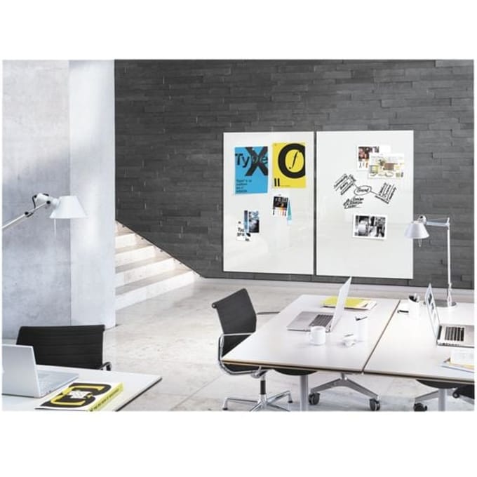 Sigel glasmagneetbord glaswhiteboard XL Artverum 180x120cm wit