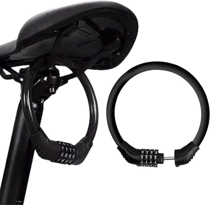 Solidchoice - Fiets Slot met Cijfer Combinatie, Veilig en Duurzaam