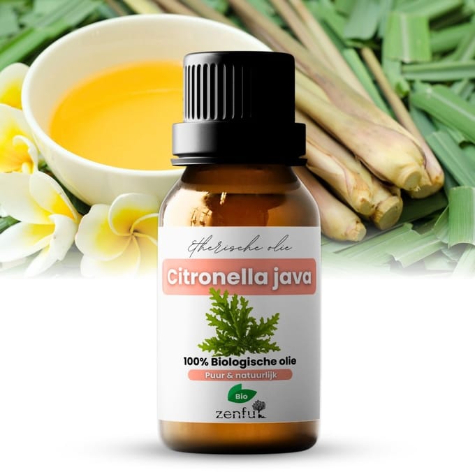 Citronella (Java) - Etherische olie - 100% Biologisch & Puur - 5ml