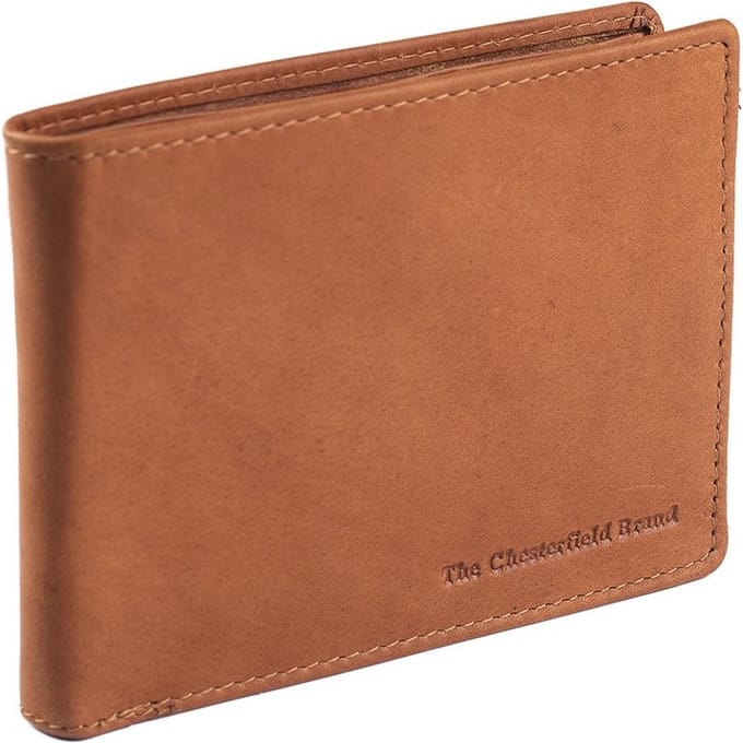 Chesterfield Heren Portemonnee ASCOT Wax Pull Up leer cognac