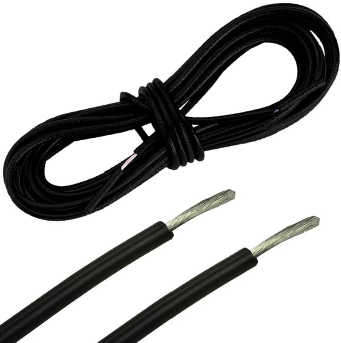RAION - Kabel voor Dynamolampen - 190 cm - Eenaderig - Zwart