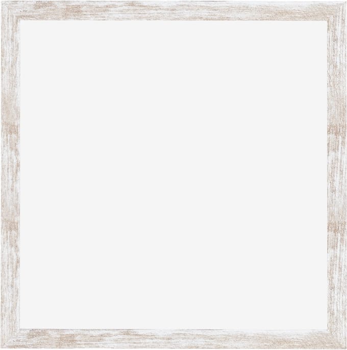 Fotolijst 40x40 cm - MDF - White Wash - Cork