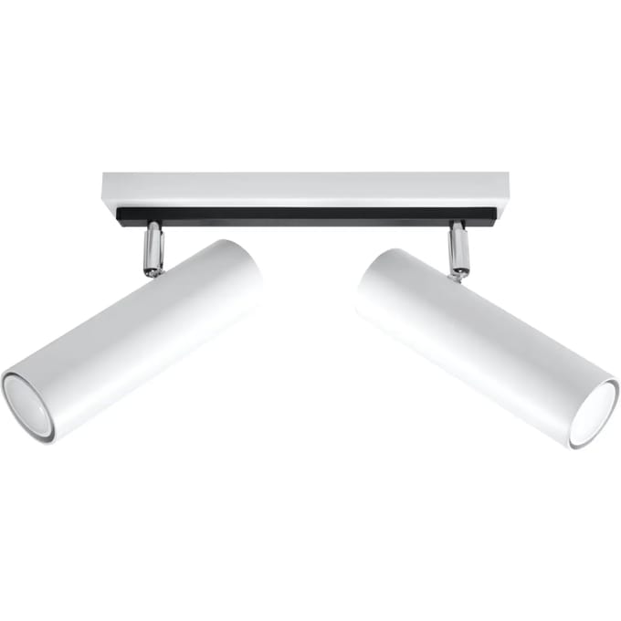 Sollux Lighting Plafondlamp Direzione - GU10 - wit - staal - 20x30x6cm