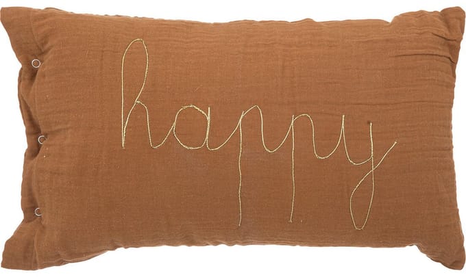Atmosphera Kids Lili Happy kussen - 50x30cm - Bruin