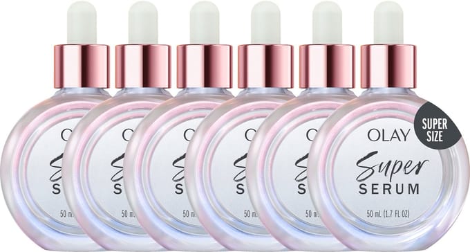 Olay Super Serum - Hydraterend Gezichtsserum met Vitamine C & E & Niacinamide - 6 x 50ML