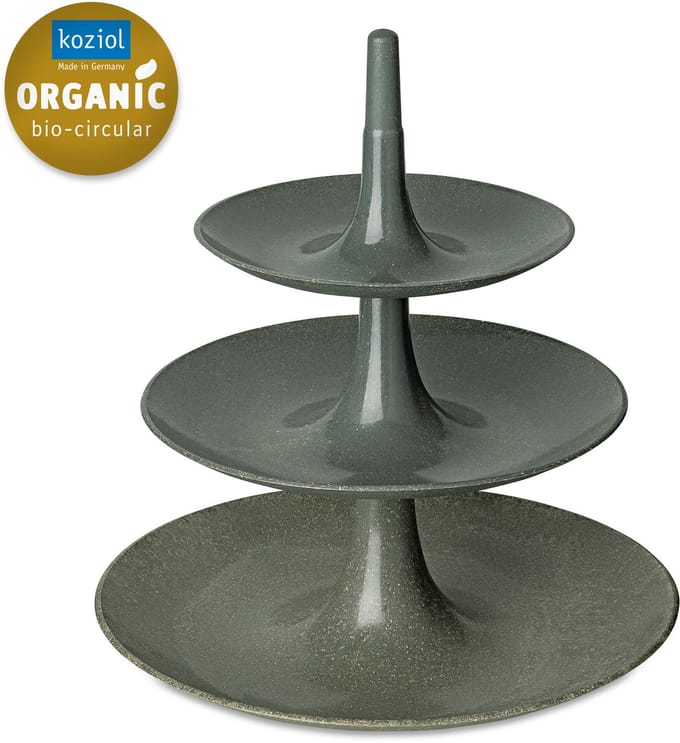 Koziol Babell Etagere - 3 laags - Large - As grijs
