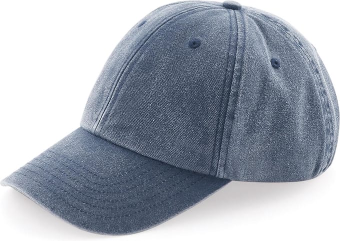 Beechfield Vintage pet laag profiel B655 - Vintage Denim - One size