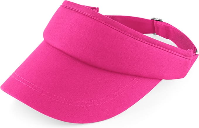 Beechfield - Zonneklep - Zonnepet - Zonnecap - Dames - Heren - Clipsluiting - Verstelbaar - One-size - roze