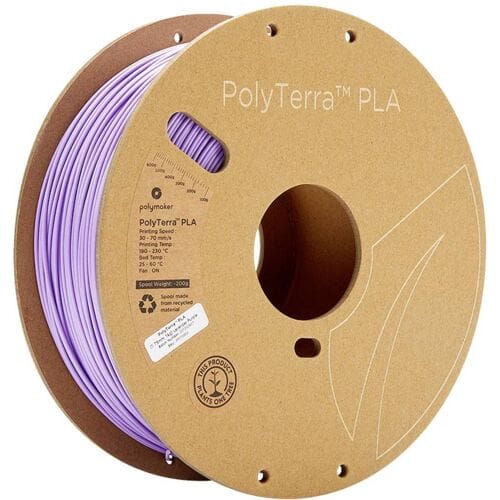 Polymaker 70852 PolyTerra PLA Filament PLA kunststof Gering kunststofgehalte 1.75 mm 1000 g Lila (mat) 1 stuk(s)