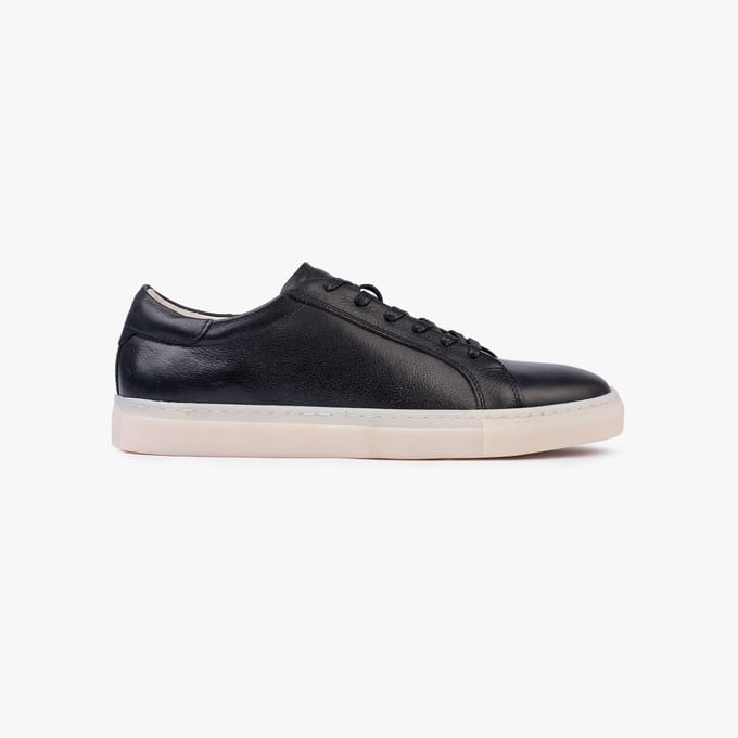 Omnio finn sneakers heren zwart leer