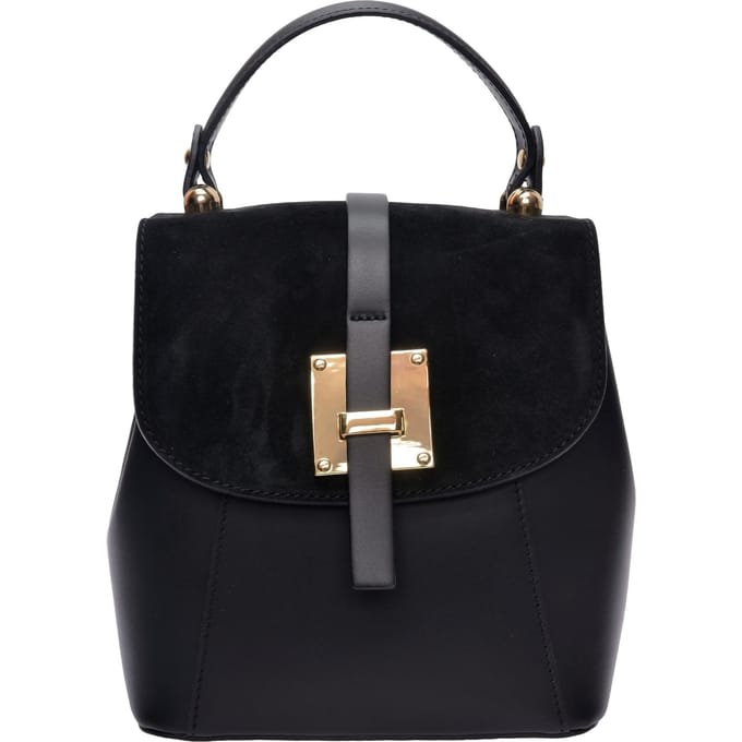 Roberta M Zwart Rundleer Tas