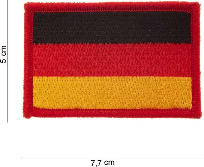 Embleem stof Duitse vlag (klein)