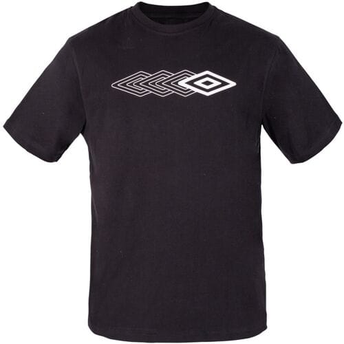 Umbro Heren T-shirt (Zwart, M)