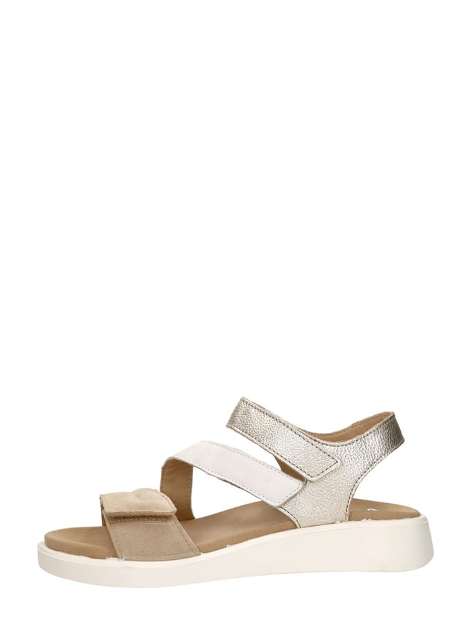 Ara - 1221407 MADEIRA-S - Sandalen met hakDames Sandalen - Kleur: Wit/beige - Maat: 40