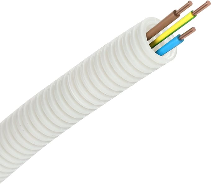 Snelflex flexibele buis VOB draad 3x2.5mm2 - 16mm per rol 50 meter (SF3G25M)
