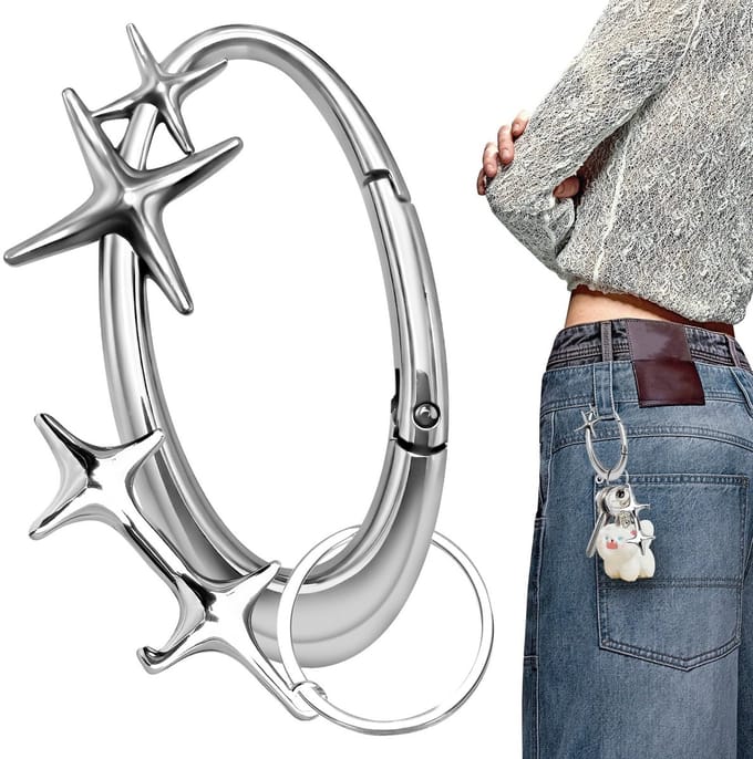Dailygoods- Karabijnhaak Sleutelhanger - Flesopener - Legering
