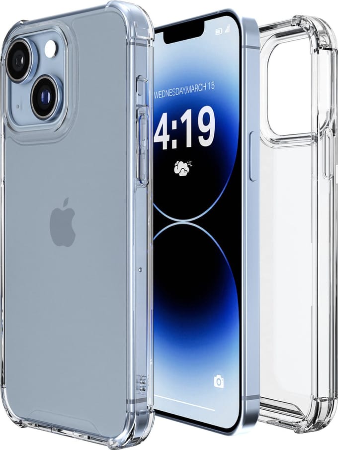 iTech Hoesje geschikt voor iPhone 14 Plus Transparant shock proof cover hoes case