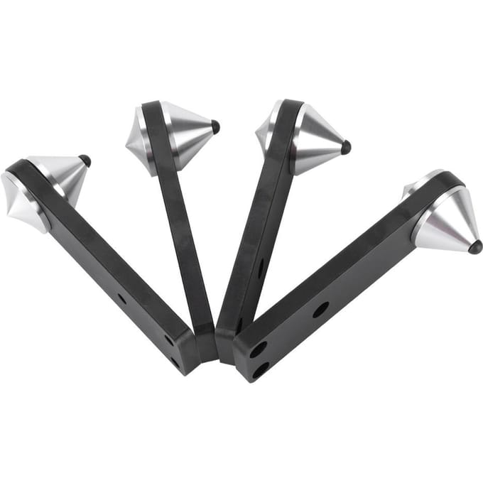 4 STUKS Gecombineerd Type Audio Speaker Voet Subwoofer Schokbestendige Spike Beugel gray
