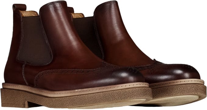 Melik - Laarzen Donkerbruin Melik Hercules Chelsea Boots Donkerbruin 41130