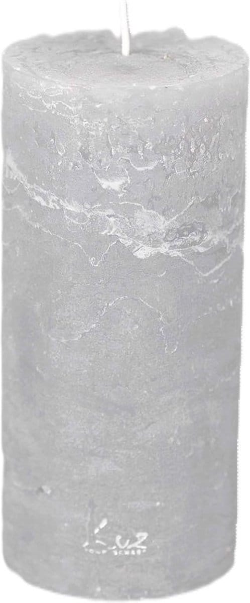 Rasteli Luz Your Senses Kaars-Stompkaars grijs D 7 cm H 15 cm