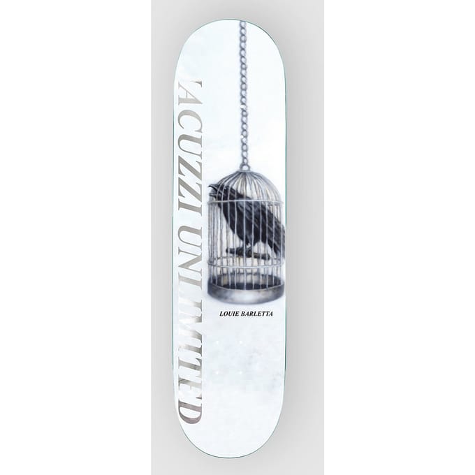 Jacuzzi Unlimited Louie Barletta Bird Cage  8.5" Skateboard Deck wit