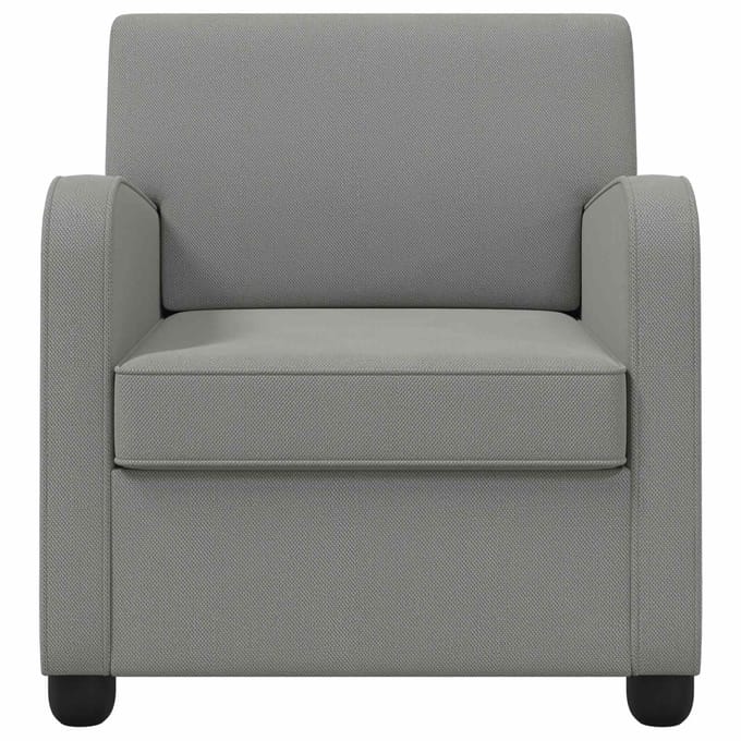 vidaXL - Fauteuil - Donkergrijs - fluweel