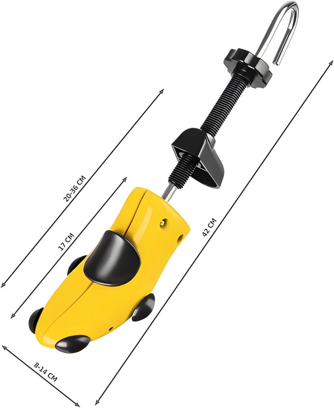 Malatec Schoenspanner - 4x - kunststof/metaal - maat 39/43 - schoenoprekker/schoenstretcher