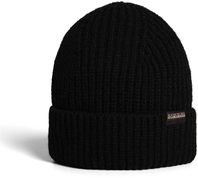 Napapijri - Unisex Muts Foli 3 Beanie - Zwart - Maat one size