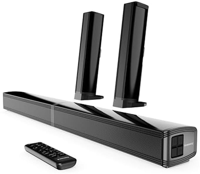 Split Soundbar - Home Audio - Film Geluid - Draadloze Connectie - 78 cm - Zwart
