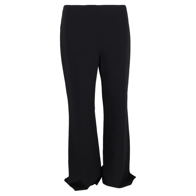 Michael Kors flared broek met hoge taille in zwart polyester