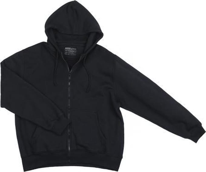 Fostex Garments - Hoodie with zip (kleur: Zwart / maat: M)