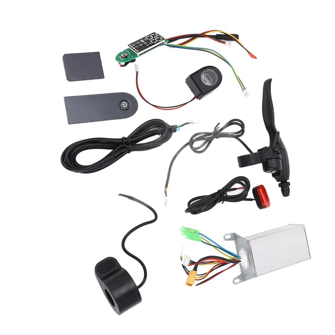 Scooter Controller Kit 36V350W Controller Duim Gashendel Versneller Dashboard Paneel Remhendel Elektrische Scooter Onderdelen black