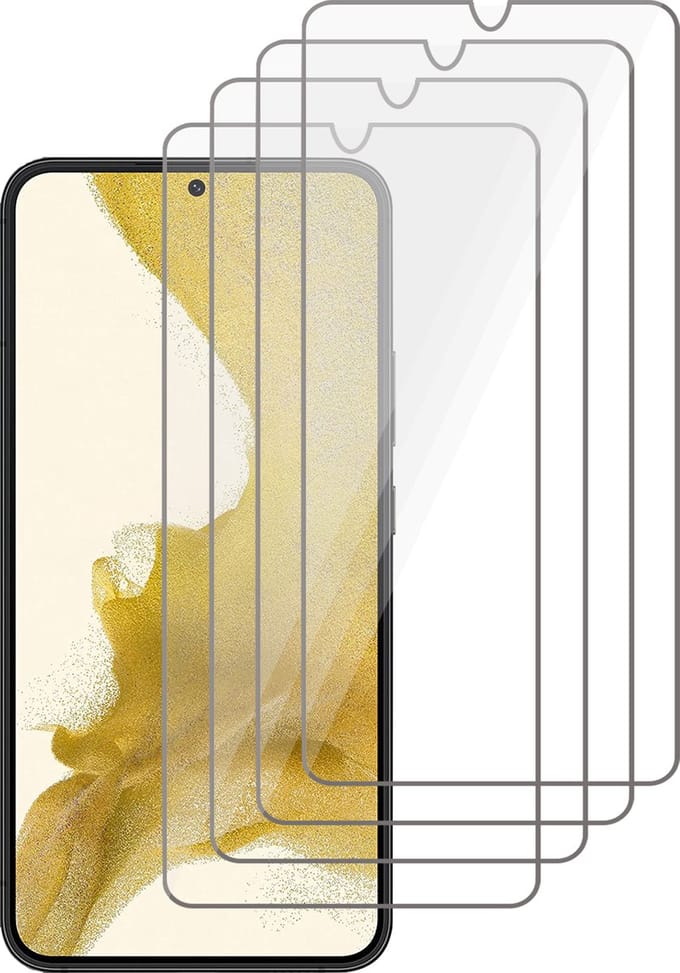 Screenprotector geschikt voor Samsung Galaxy S22 Plus - Gehard Glas Beschermglas Tempered Glass Screen Protector - 4 Stuks