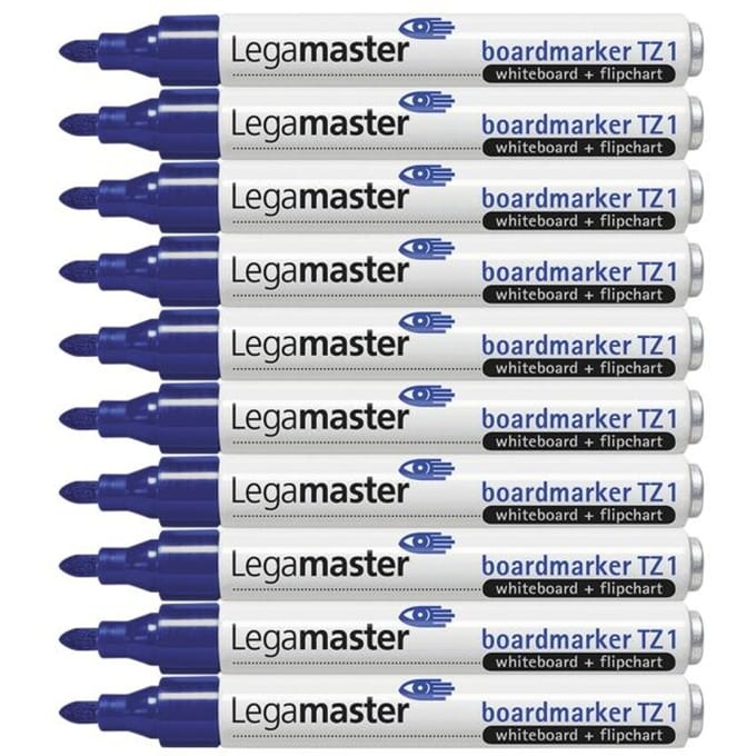Boardmarker TZ1, voor flipovers en whiteboards, blauw 10 st.