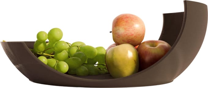 Fruitschaal Eclipse Zwart – Fruitmand - uniek design – 32 x 32 x 12 cm – Eclipse – Modern -Fiastra Design