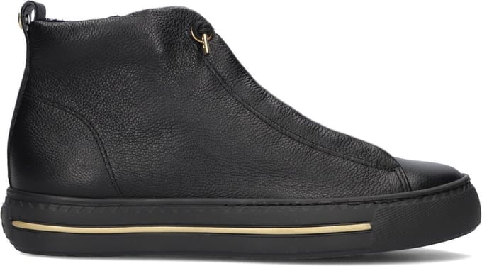 Paul Green 5283 Sneakers - Leer - Dames - Zwart - Maat 40,5