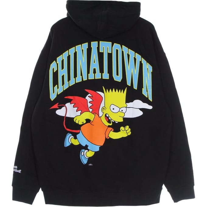 Herensweater met capuchon Devil Arc Hoodie X The Simpsons Zwart