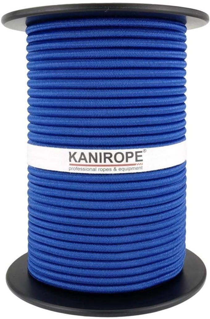 Rubberen Touw - Expander Touw - Afdekzeil Spannen - Monospan PE - 6mm 100m - Blauw