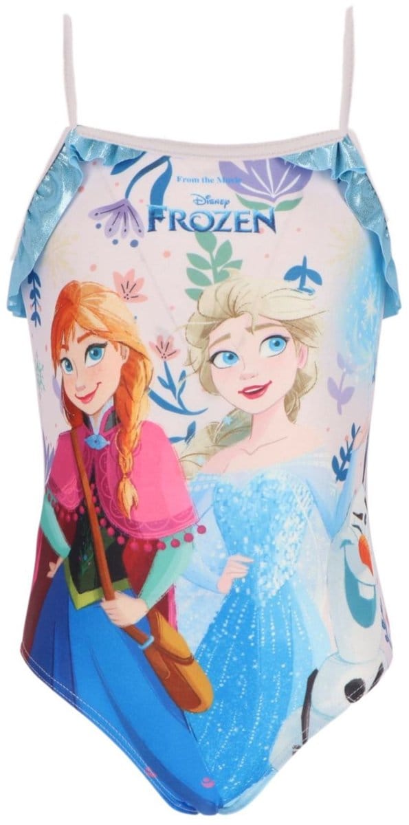Frozen Badpak - Maat 122/128 - Blauw - Badpak Meisjes