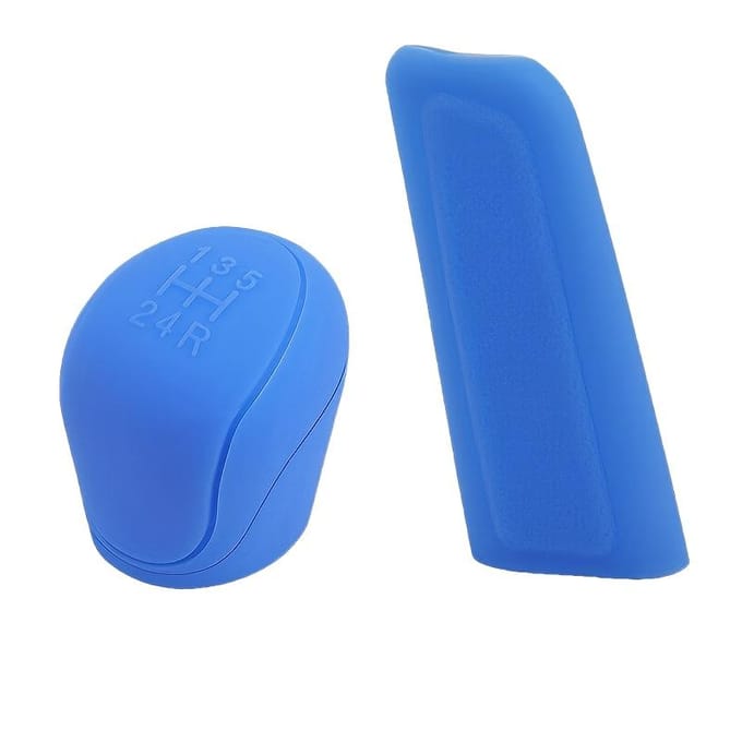 2 Pièces/ensemble Housse de Levier de Vitesse Antidérapante en Silicone pour Voitures Manuelles à 6 Vitesses Accessoire d'Intérieur Durable