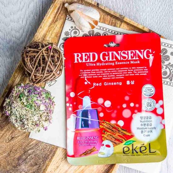 Ekel Mask Pack Rode ginseng(10 st) one red