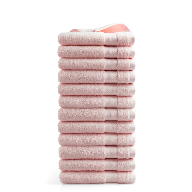 DoubleDry Handdoeken 50 x 100 - set van 12 - Hotel kwaliteit 500 g/m2 - 12x Perzik