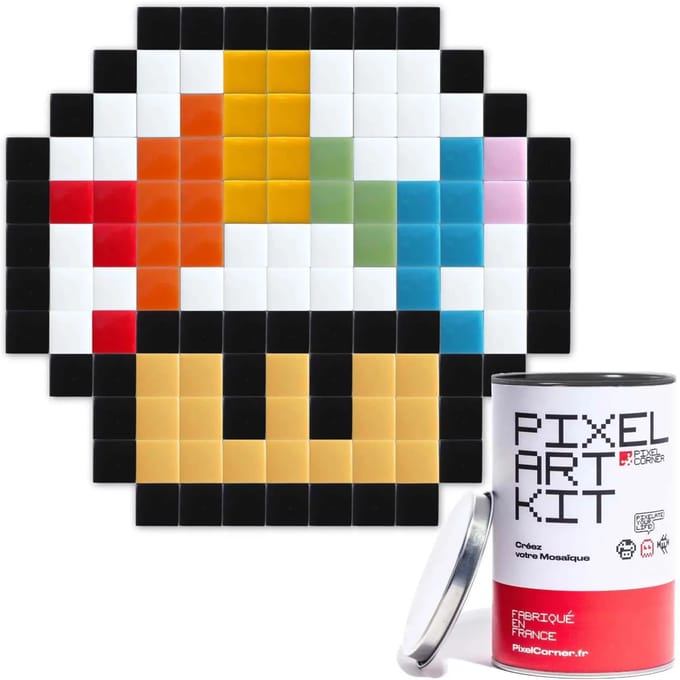 Decoratie kit Pixel Corner Baby Shroom Rainbow