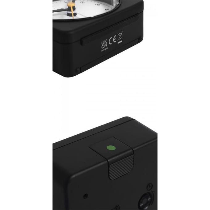Braun BC03BW - Wekker - Analoog - Zwart - Wit