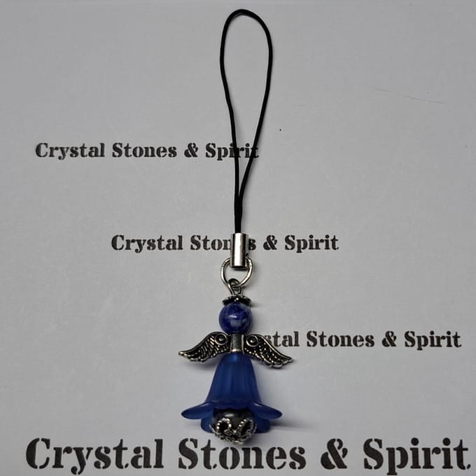 Geluksengel "Lapis Lazuli" Telefoonhanger