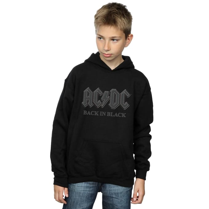 AC/DC Jongens Terug In Zwart Hoodie (Zwart)