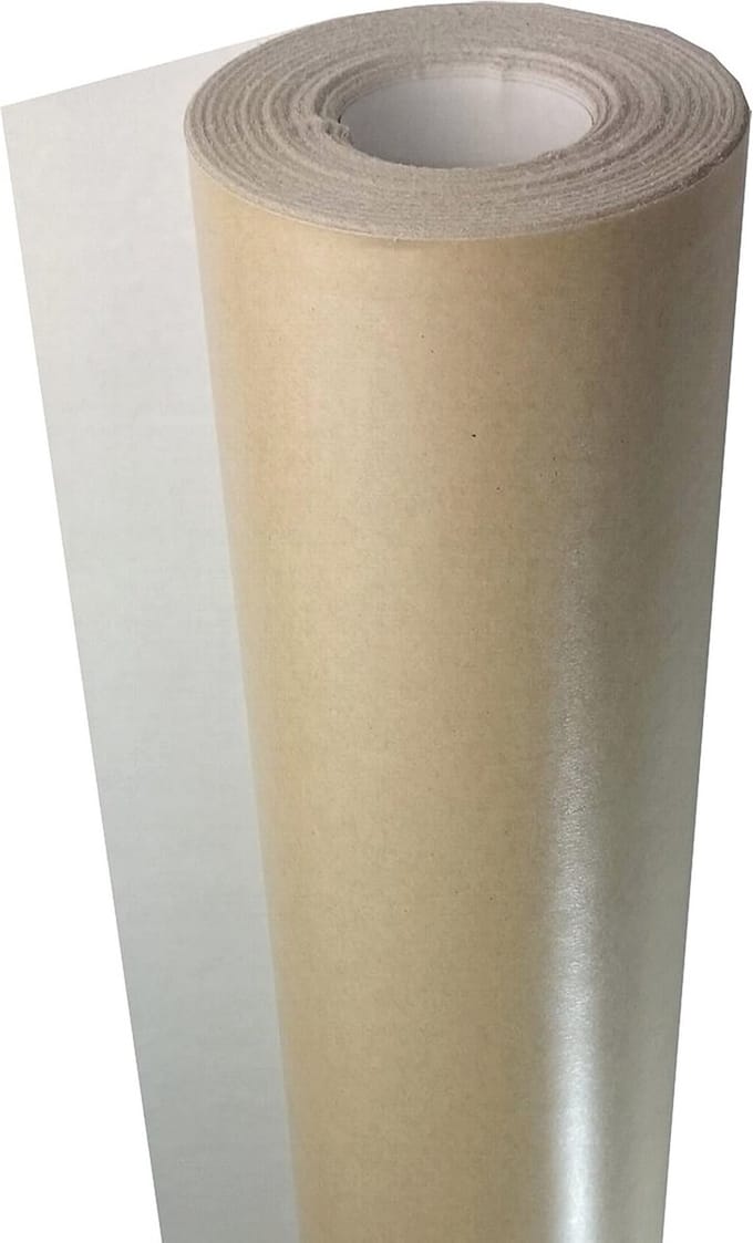 Melkkarton Papier voor Bouw en Schilderwerk - 220 g/m² - 1,30 m x 58 m