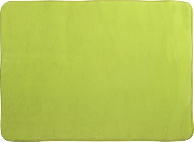 MSV Badkamerkleedje/badmat tapijt - voor op de vloer - appelgroen - 50 x 70 cm - Microfibre