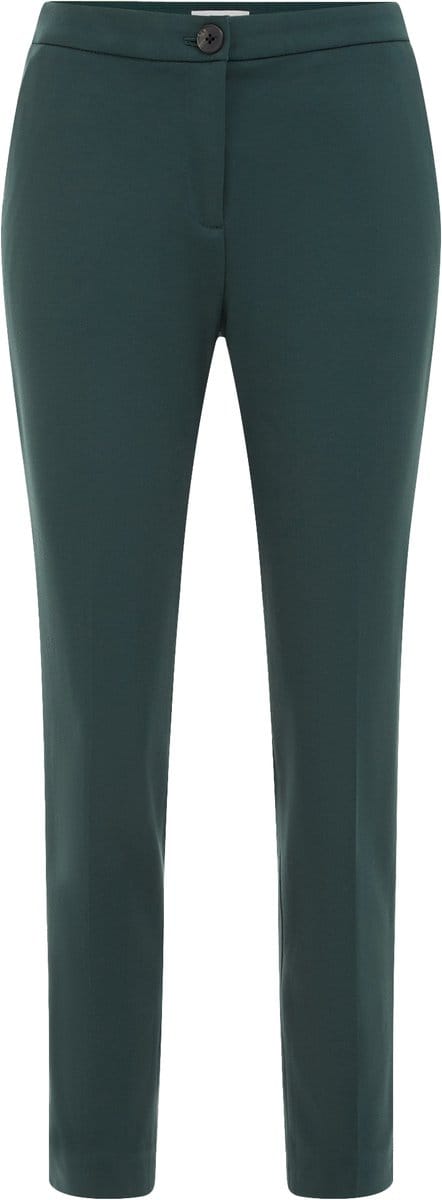 WE Fashion Dames slim fit pantalon met stretch